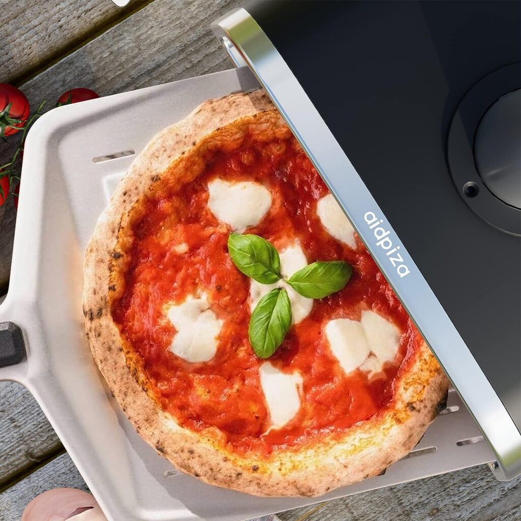 aidpiza Pizza Oven Outdoor 12 Wood Fired Pizza Ovens Pellet Pizza Stove for Outside, Portable Stainless Steel Pizza Oven for Backyard Pizza Maker Portable Mobile Outdoor Kitchen