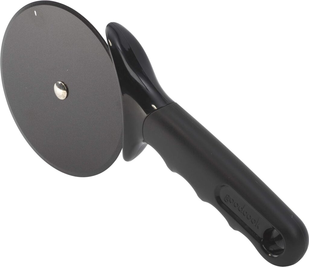 GoodCook Ready Nonstick Stainless Steel Jumbo Pizza Cutter, Black