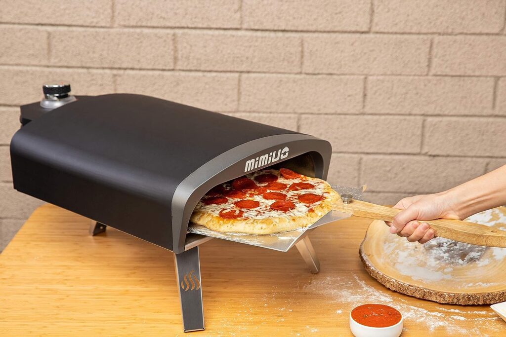 Mimiuo Outdoor Gas Pizza Oven - Portable Propane Pizza Ovens for Outside - Professional Pizza Stove with Oven Cover, Pizza Stone and Pizza Peel - (Classic G-Oven Series)