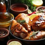 Steps For Making Three Different Marinades for Grilled Chicken