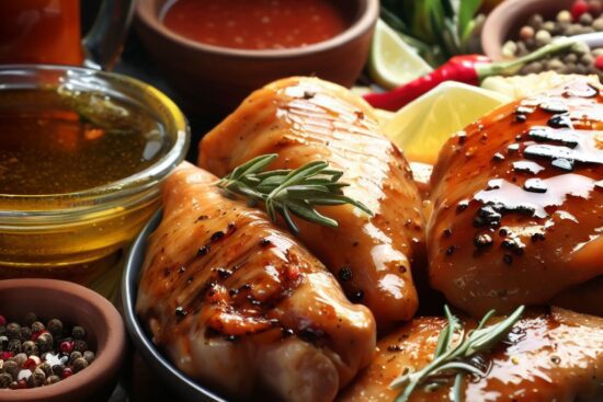 Steps For Making Three Different Marinades for Grilled Chicken