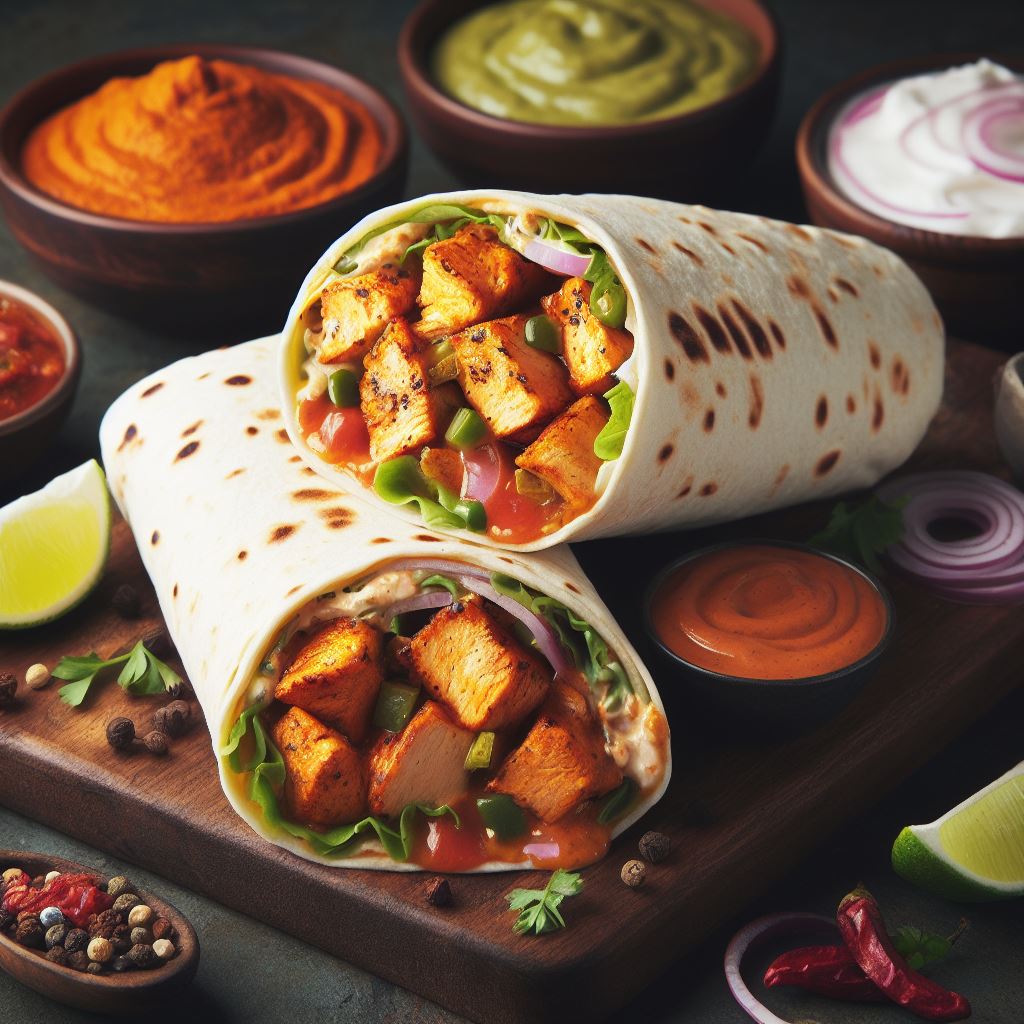 Chicken Tikka Crunch Wrap Recipe