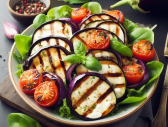 Give Your Caprese Salad a Boost with Grilled Eggplant