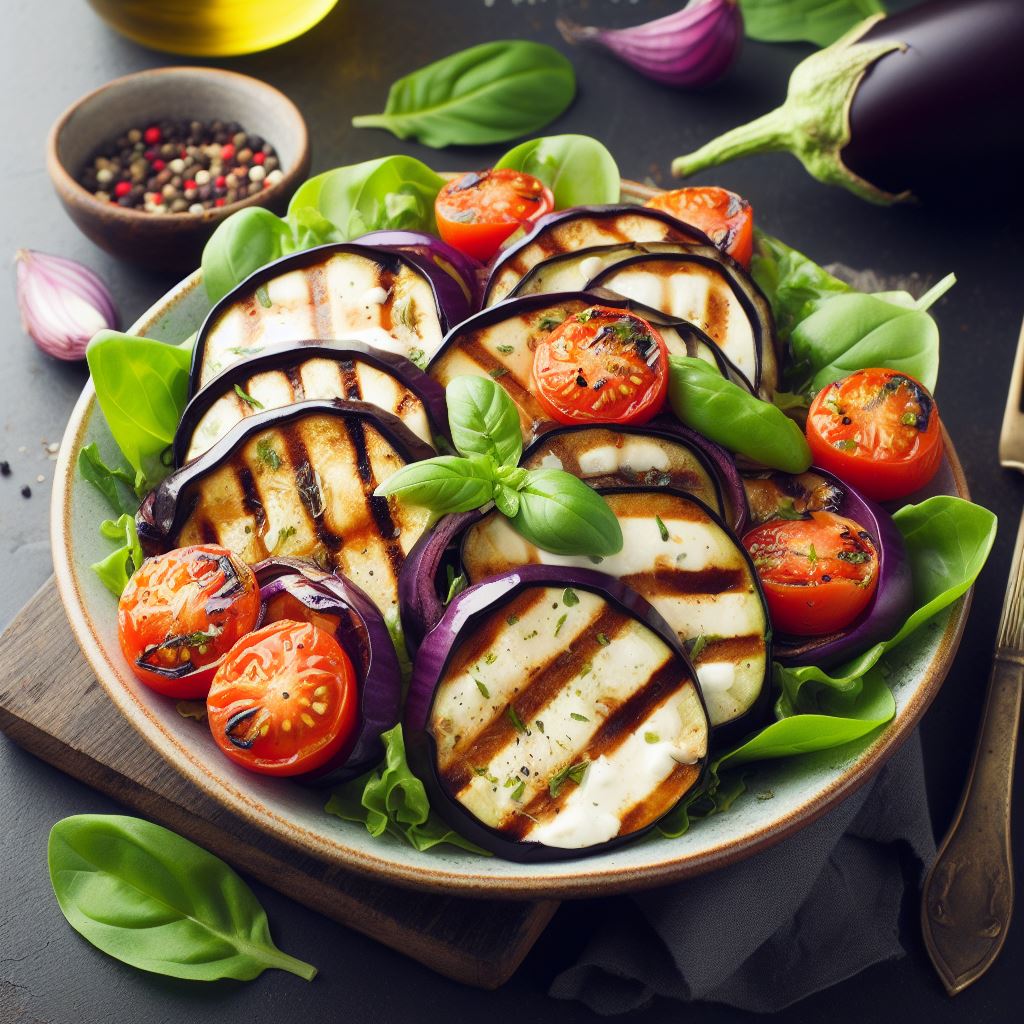 Give Your Caprese Salad a Boost with Grilled Eggplant