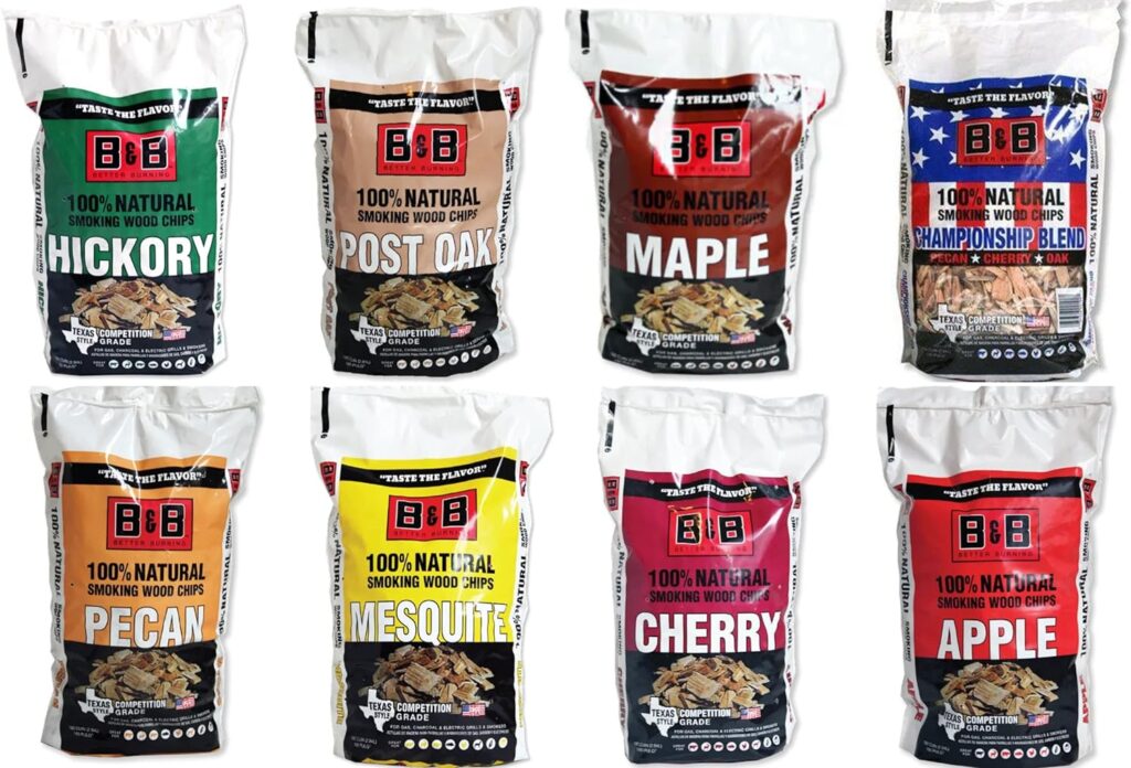 BB Charcoal Wood Chip Variety 8 Pack for The BBQer in Your Life | Try Different Wood Flavors for The Smoker and Experiment with Different Meats