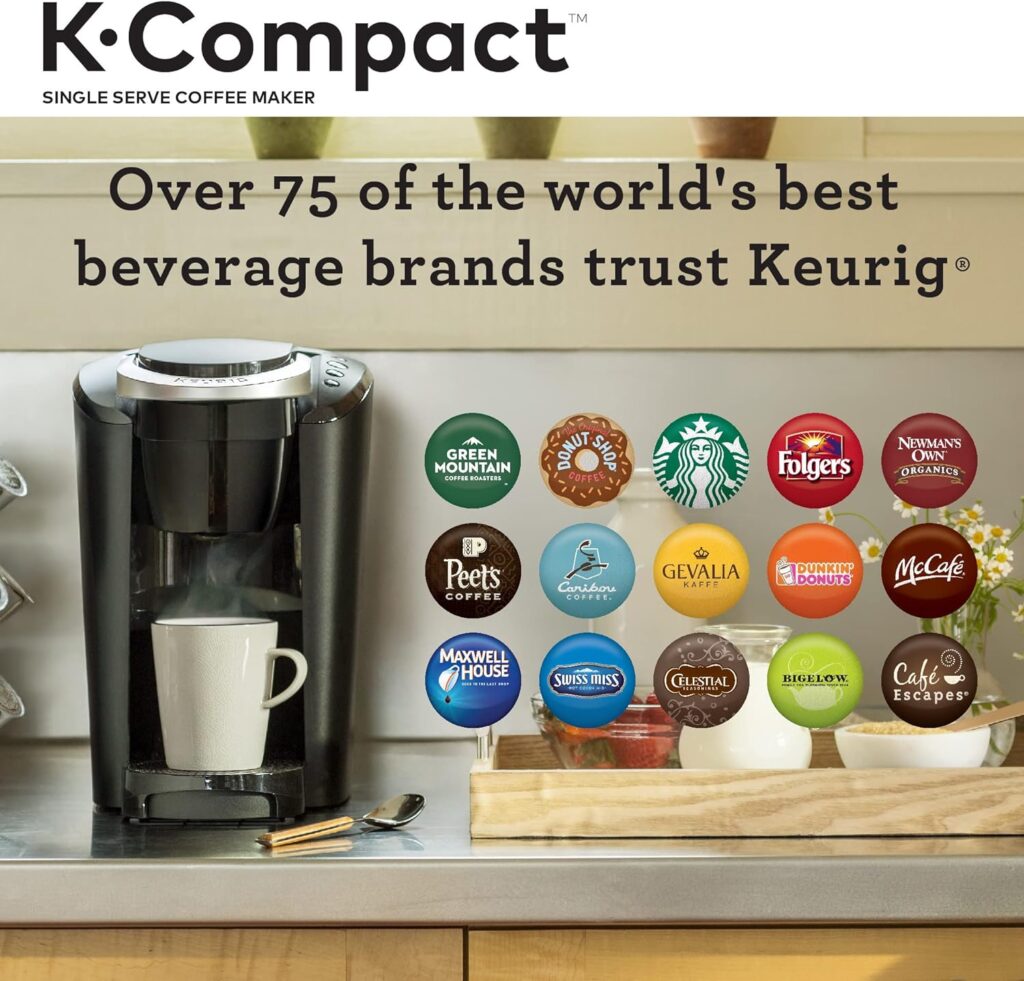 Keurig K-Compact Single-Serve K-Cup Pod Coffee Maker, Black