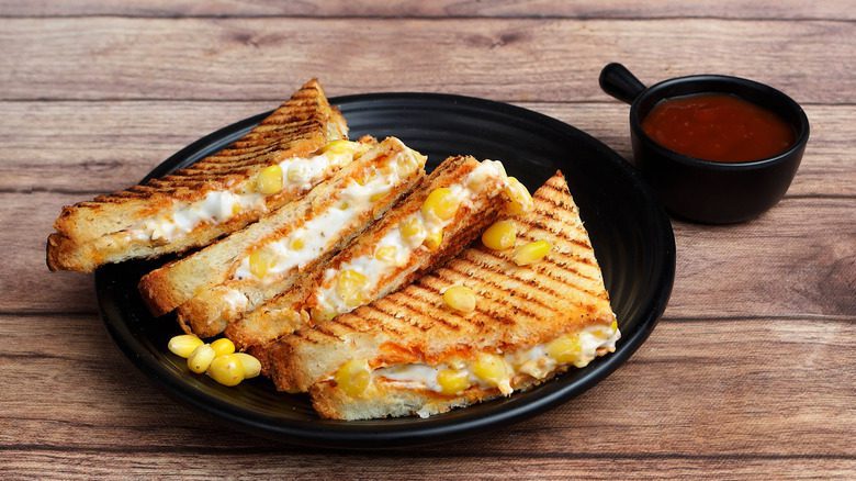 Spice Up Your Grilled Cheese with a Chile Corn Concoction