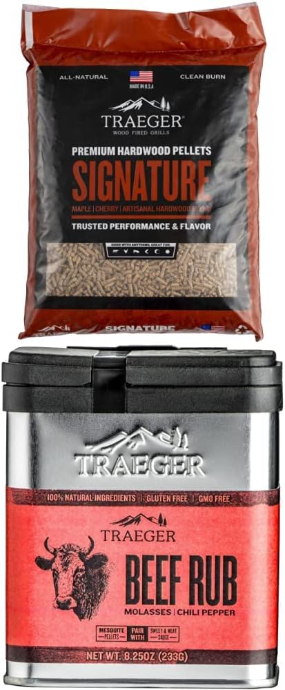 Traeger Grills Signature Blend 100% All-Natural Wood Pellets for Smokers and Pellet Grills, BBQ, Bake, Roast, and Grill, 20 lb. Bag