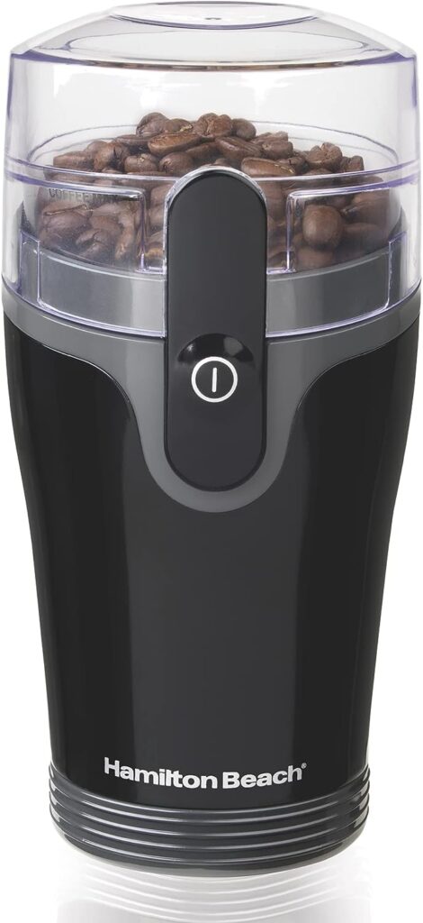 Hamilton Beach Fresh Grind Electric Coffee Grinder for Beans, Spices and More, Stainless Steel Blades, Removable Chamber, Makes up to 12 Cups, Black : Home  Kitchen