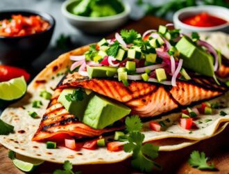 Grilled Salmon Tacos With Avocado Salsa Recipe